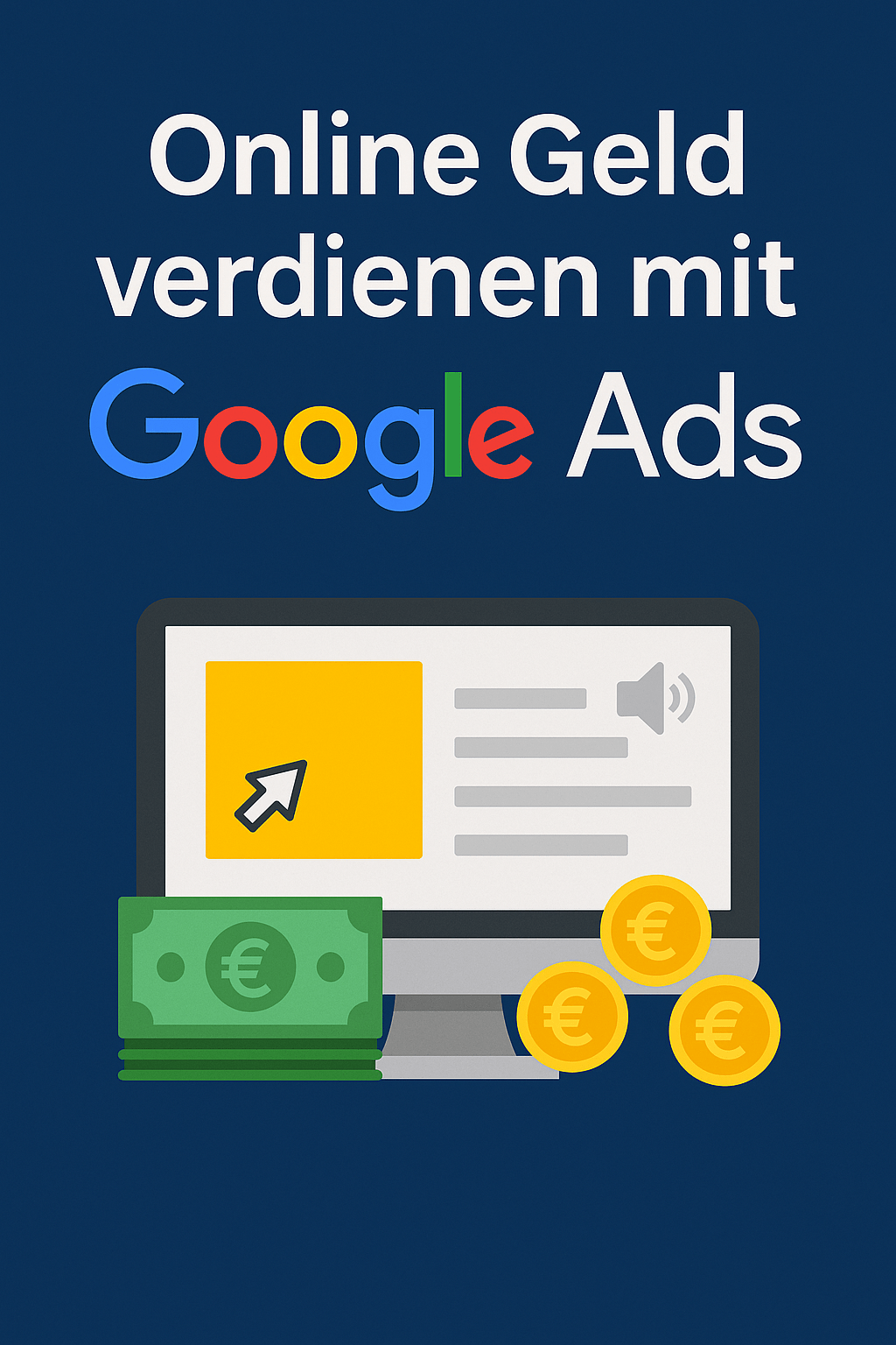 Online Geld verdienen mit Google Ads – Illustration
